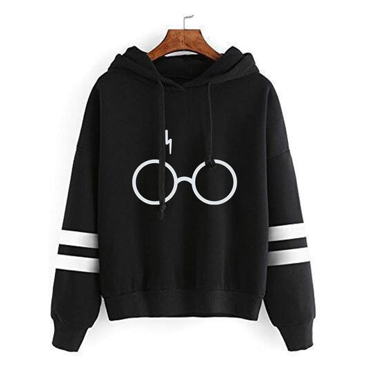 Sweat-Shirt Potter Noir avec Bande Blanche - Harry Potter™