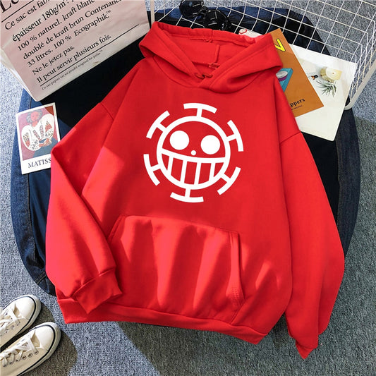 Sweat-Shirt Rouge Logo Trafalgar D. Water Law - One Piece™