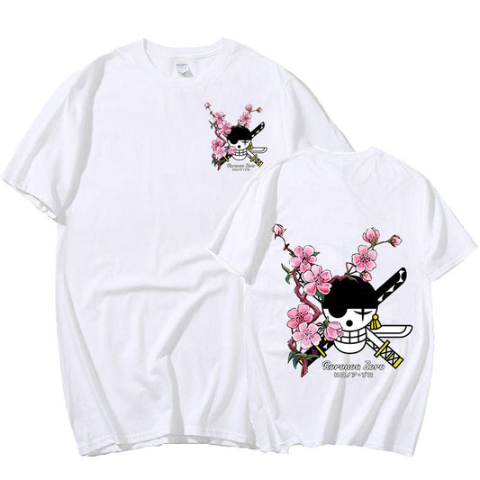 T-shirt Blanc Logo Zoro - One Piece™