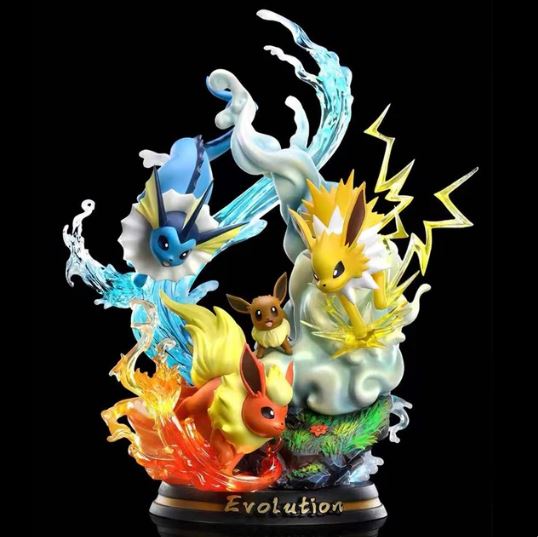 Figurine Évoli et ses évolutions,  - Pokémon™