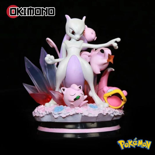 Figurine Mewtwo et Rondoudou - Pokémon™