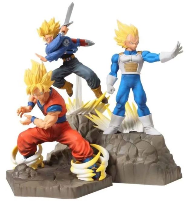 Figurine Son Gokû, Vegeta et Trunks - Dragon Ball Z™